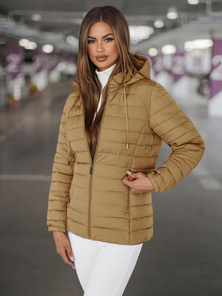 Women's Jacket - Dark Beige OZONEE JS/16M9103/84Z