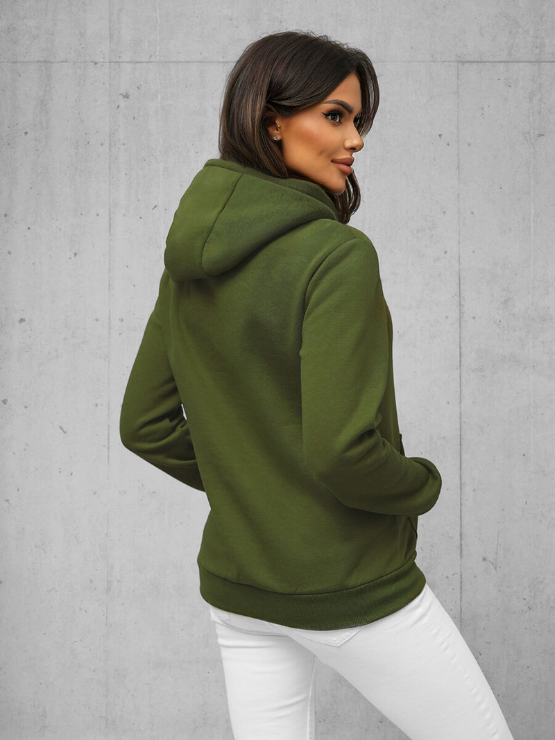 Women's Hoodie - Khaki OZONEE JS/W02Z