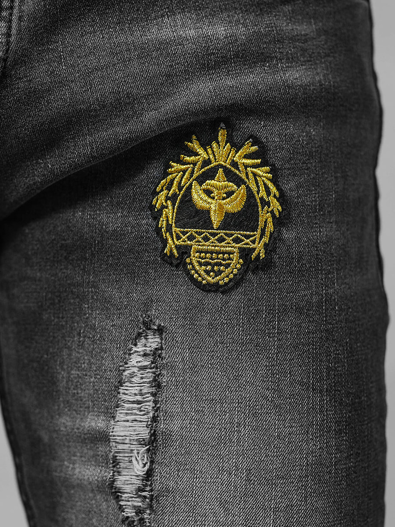 Men's Jeans - Grey OZONEE NB/MP0167G