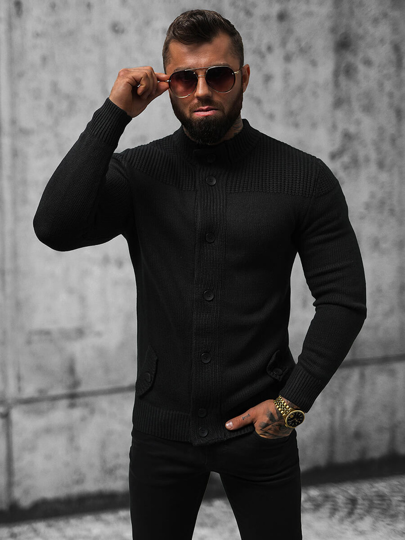 Men's Jumper - Black OZONEE NB/MM6011/4