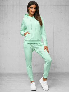 Women's Velour Tracksuit Set - Mint OZONEE O/8C1175/39Z