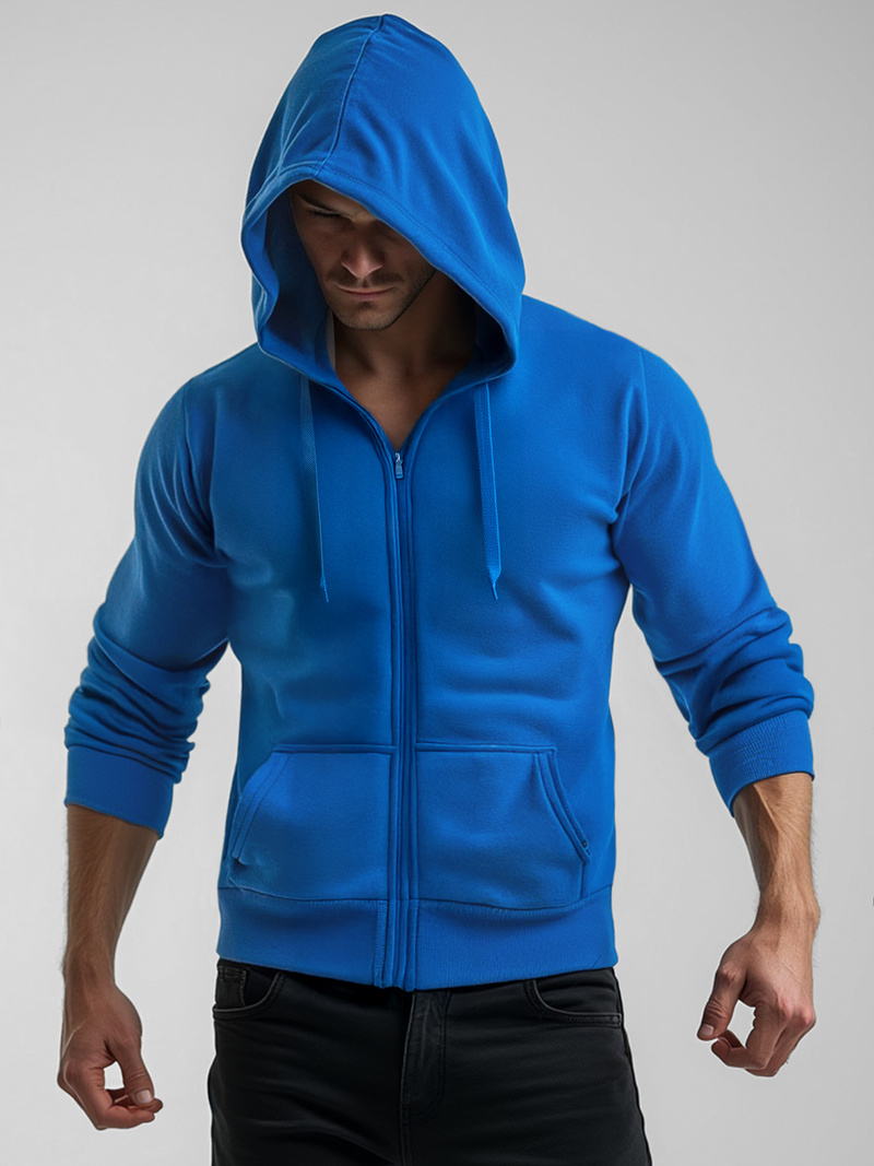 Men's Hoodie - Blue OZONEE JS/2008