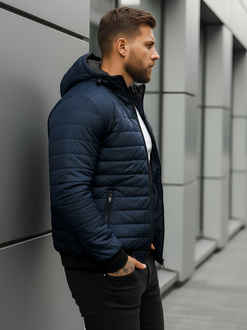 Men's Jacket - Navy blue OZONEE JS/MY13Z