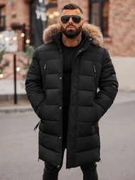 Men's winter jacket - black OZONEE JS/25M9803/392