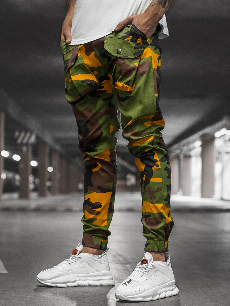 Men's Joggers - yellow-khaki OZONEE G/11144