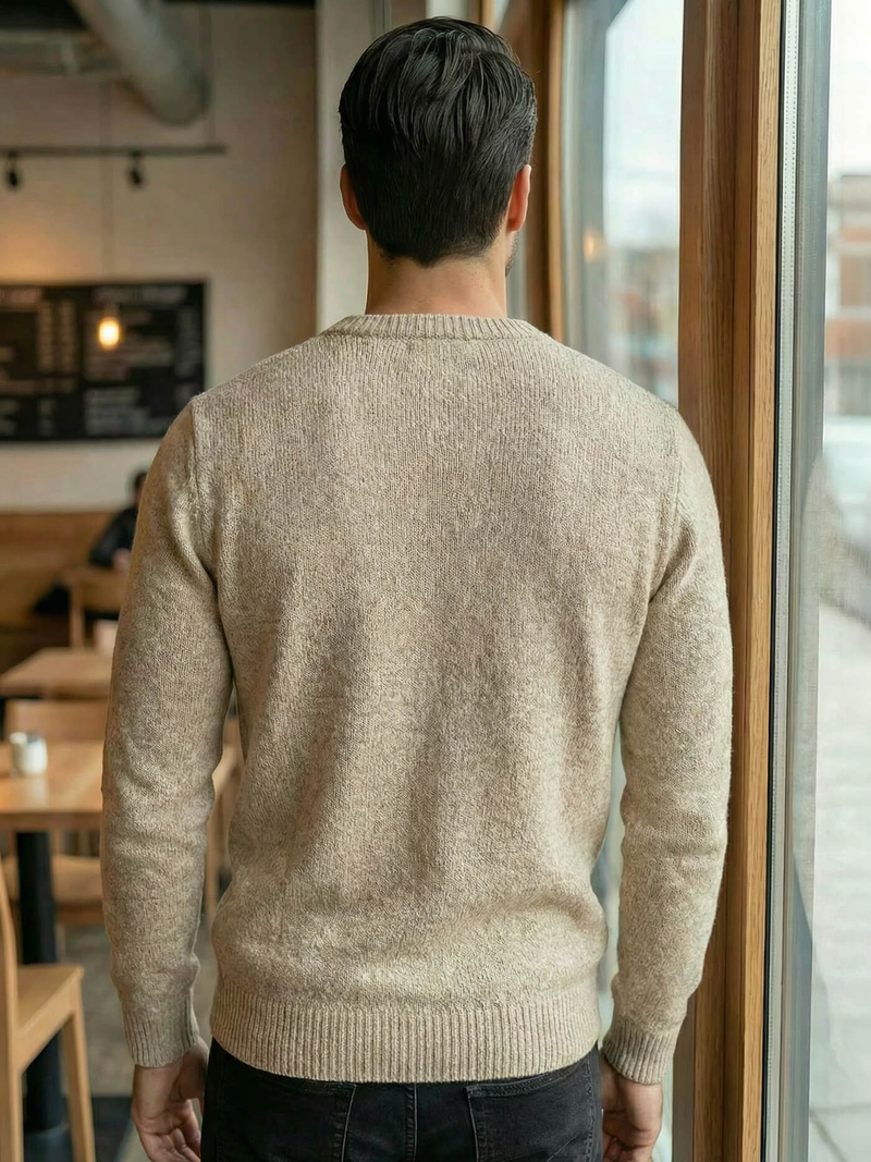 Men's Jumper - Beige OZONEE JS/59B3607/155