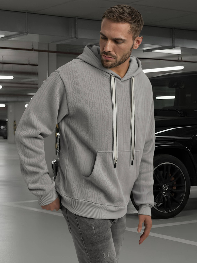 Men's Hoodie - Grey OZONEE O/3C577