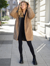 Women's long winter jacket - black OZONEE JS/5M3352/392