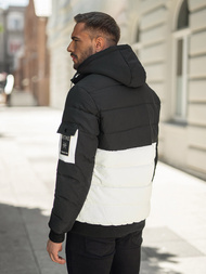 Men's Winter Jacket - Black/White OZONEE JS/31M5083/281