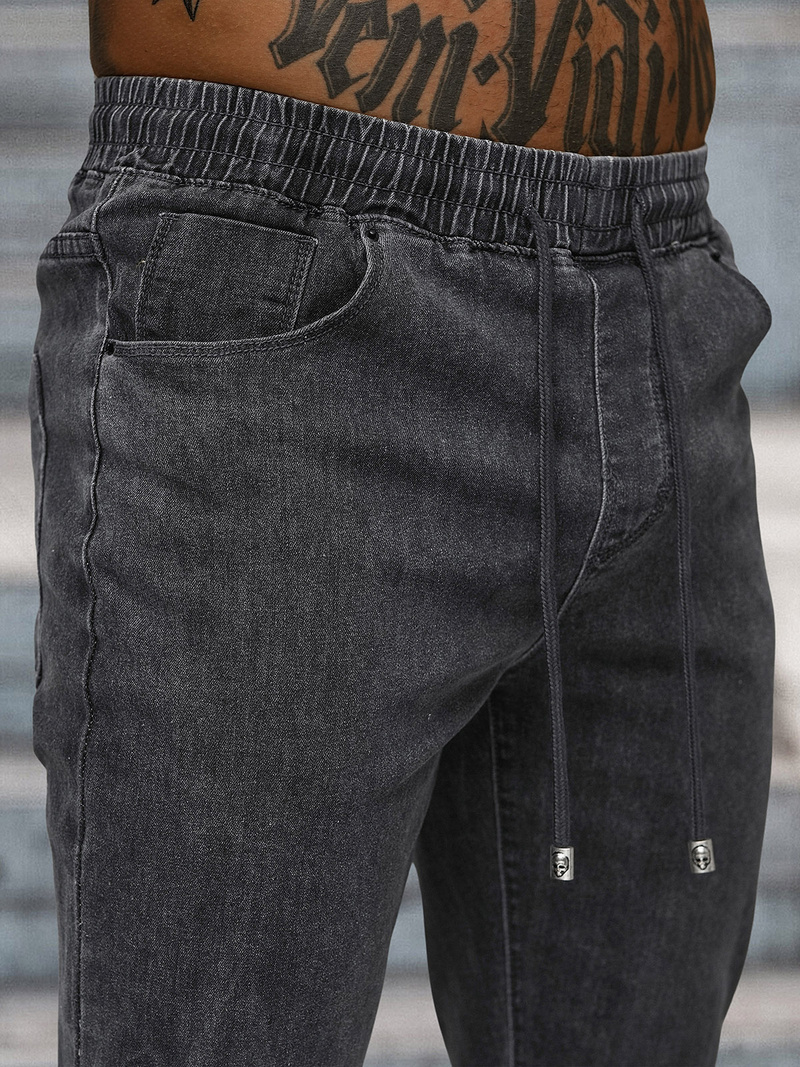 Men's jeans joggers - grafitové OZONEE NB/MP0272GS