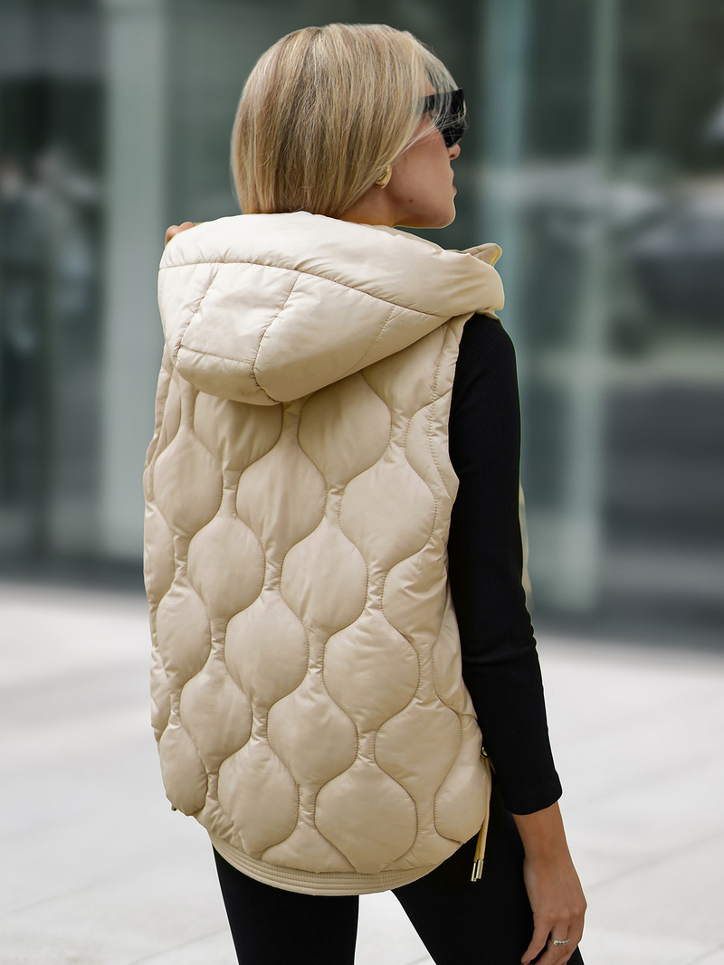 Women's Gilet - Beige OZONEE JS/5M3235/62