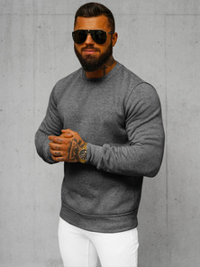 Men's Sweatshirt - Dark grey OZONEE JS/2001-10Z