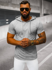 Men's T-shirt - Grey OZONEE JS/8T89/2