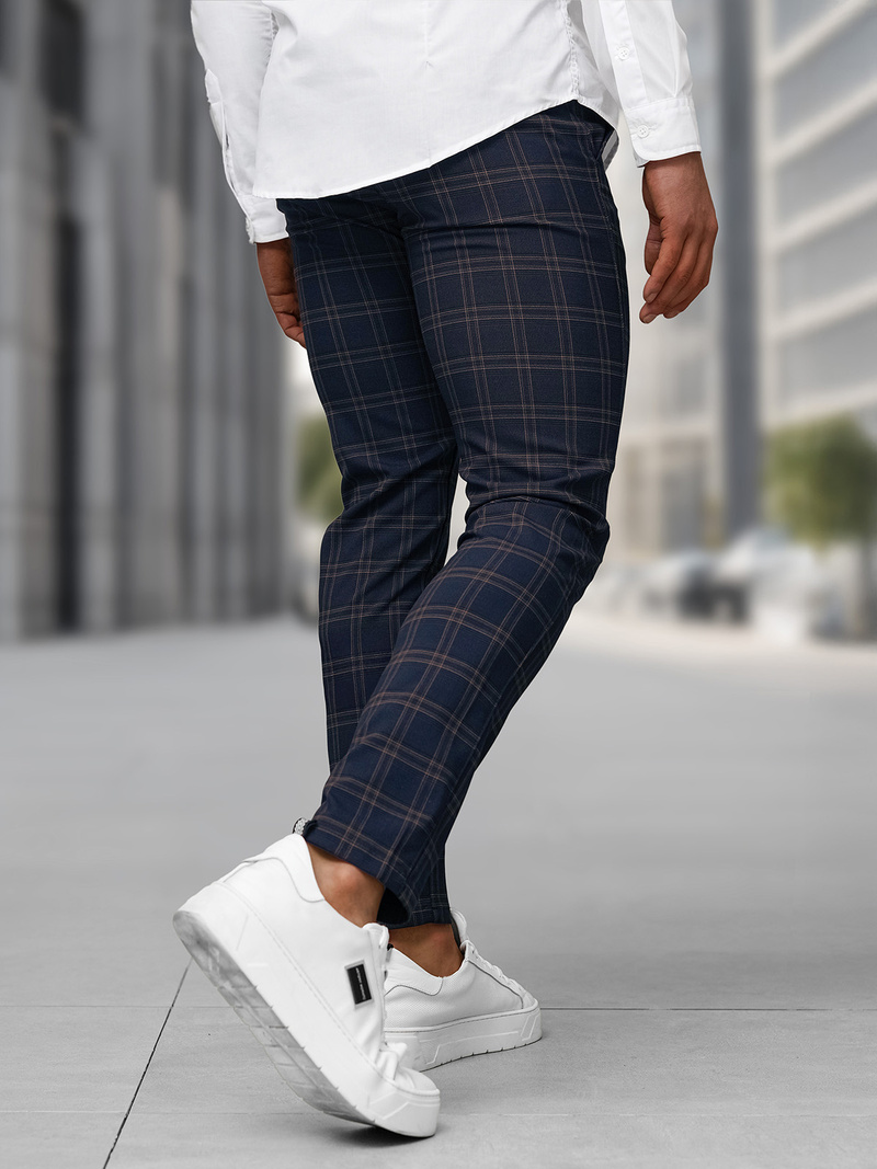 Men's Chinos - Navy Blue OZONEE DJ/5632Z