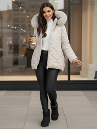 Women's Jacket - Light Grey OZONEE JS/16M9296/280Z