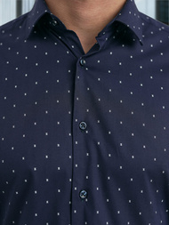 Men's Shirt - Navy Blue OZONEE V/V181