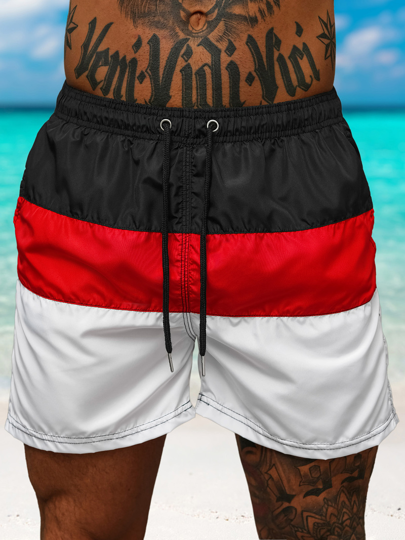 Men's Shorts - Black/White OZONEE JS/17K567/3