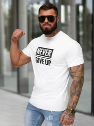 Men's T-shirt - White OZONEE NB/MT3133