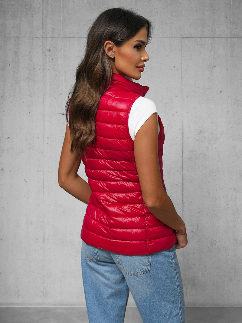 Women's Gilet - Red OZONEE JS/16M9153/270Z