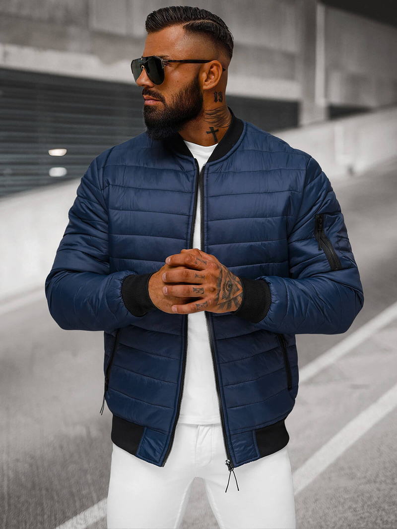 Men's Jacket - Navy blue OZONEE JS/MY02Z