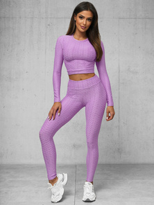 Two-piece tracksuit set light violet OZONEE O/22060Z