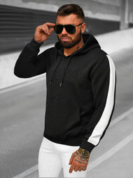 Men's Hoodie - Black OZONEE JS/3B579