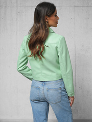 Women's Leather Jacket Mint OZONEE O/G117