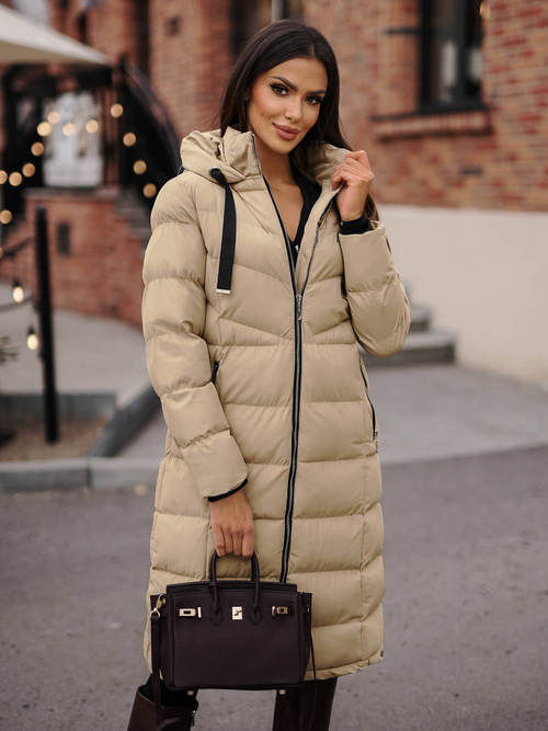 Women's Jacket - Beige OZONEE JS/M736/62Z