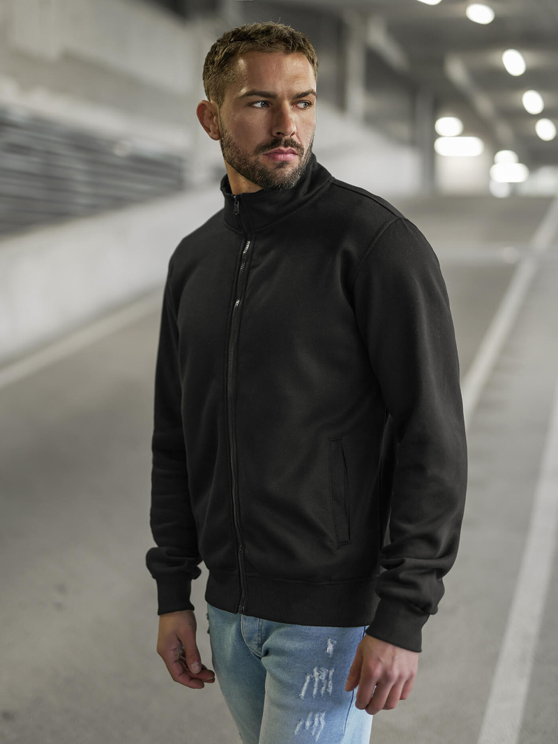 Men's Sweatshirt - Black OZONEE JS/2002Z