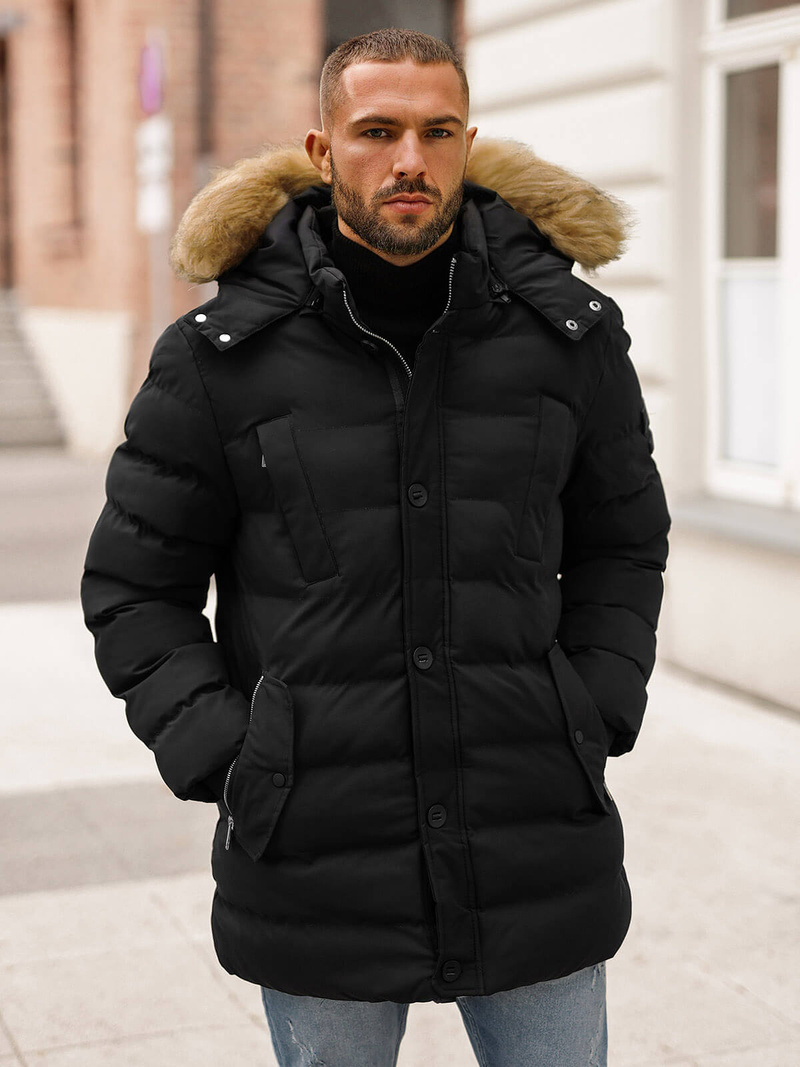 Men's Jacket - Black OZONEE JS/5M3122/392Z