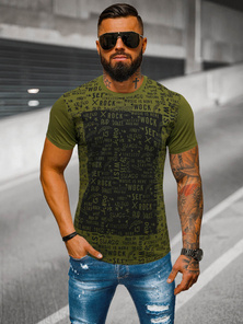 Men's T-shirt - Green OZONEE O/T122/29Z