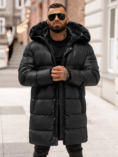 Men's Winter Jacket - Black OZONEE O/M800Z