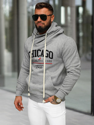 Men's Hoodie - Grey OZONEE O/TT30508
