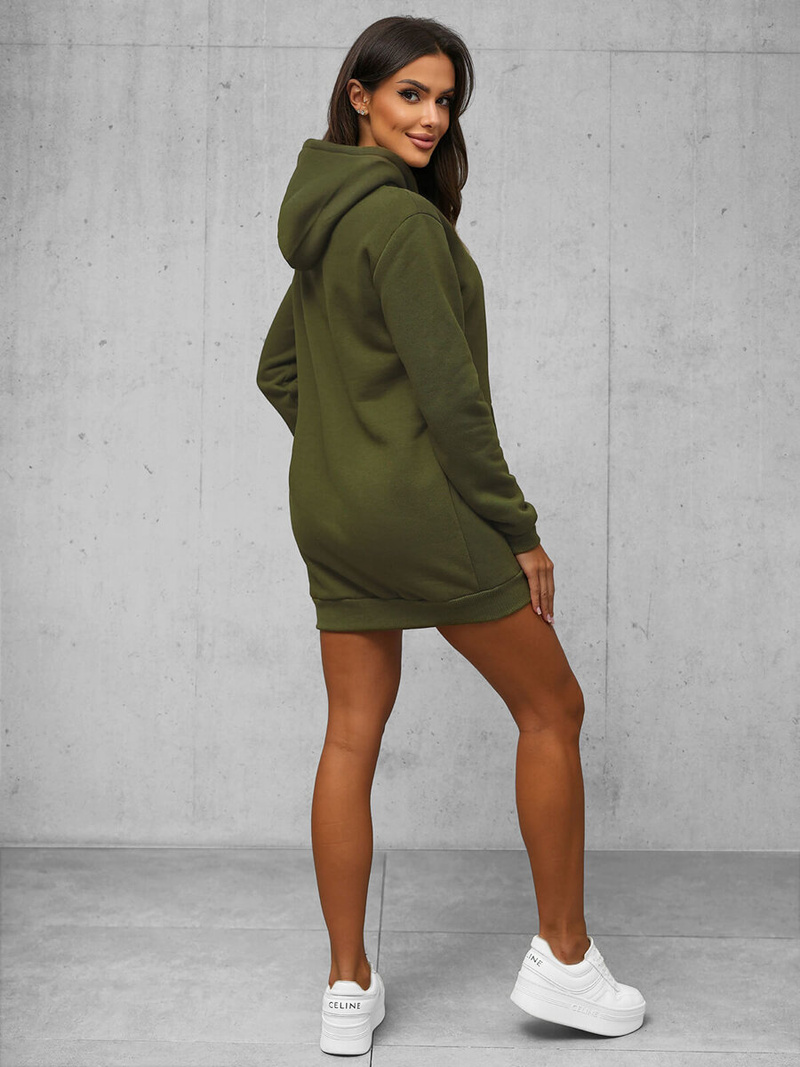 Women's Hoodie - Khaki OZONEE JS/YS10003/29Z