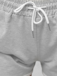 Women's sweat shorts - grey OZONEE JS/8K208/2Z