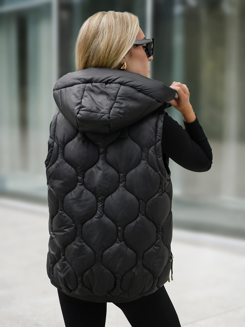 Women's Gilet - Black OZONEE JS/5M3235/392B