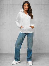Women's Hoodie - White OZONEE JS/W03Z