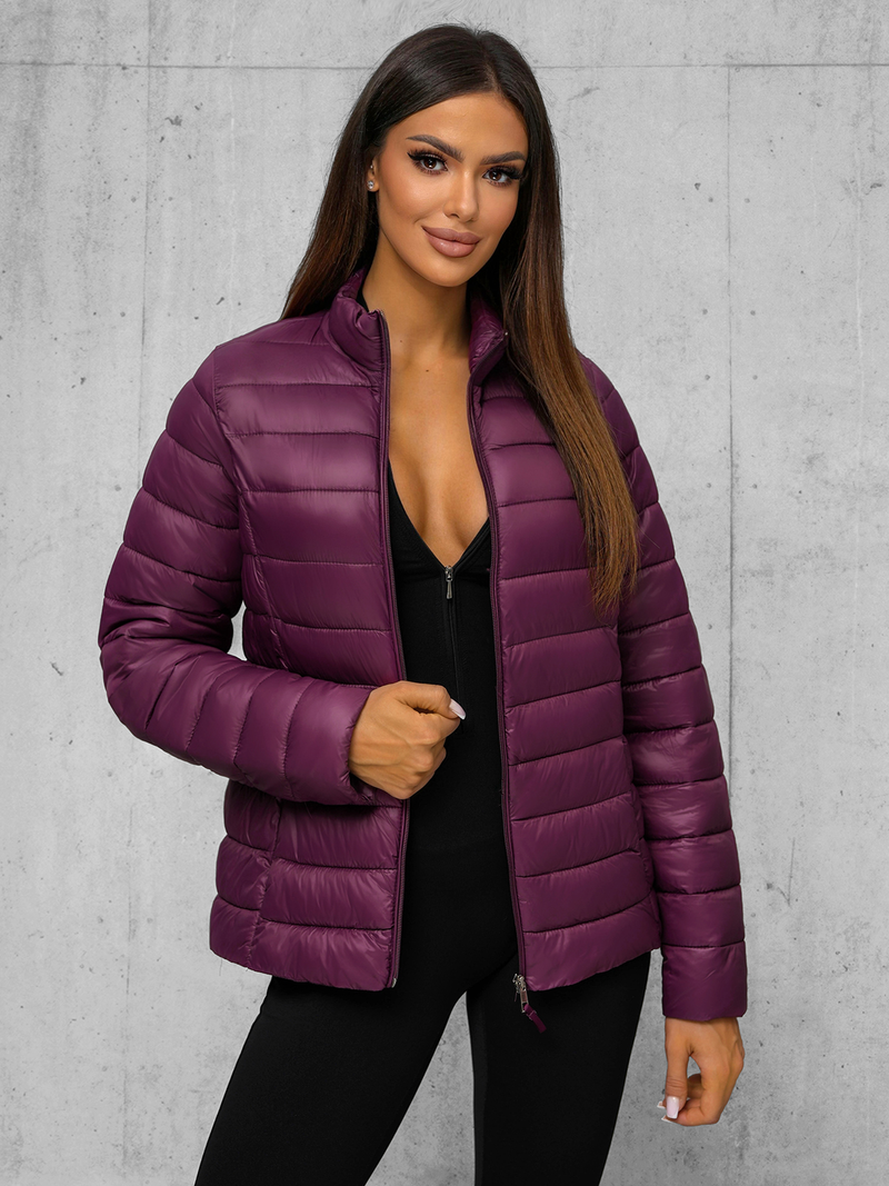 Women's Jacket - Burgundy OZONEE JS/11Z8170Z