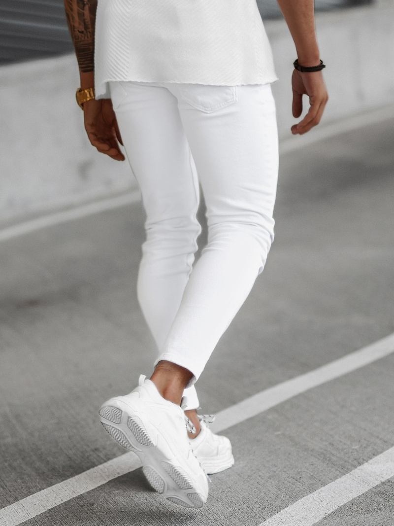 Men's Jeans - White OZONEE E/5348/01Z