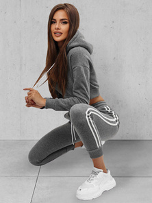 Two-piece tracksuit set anthracite OZONEE JS/8C67/5Z