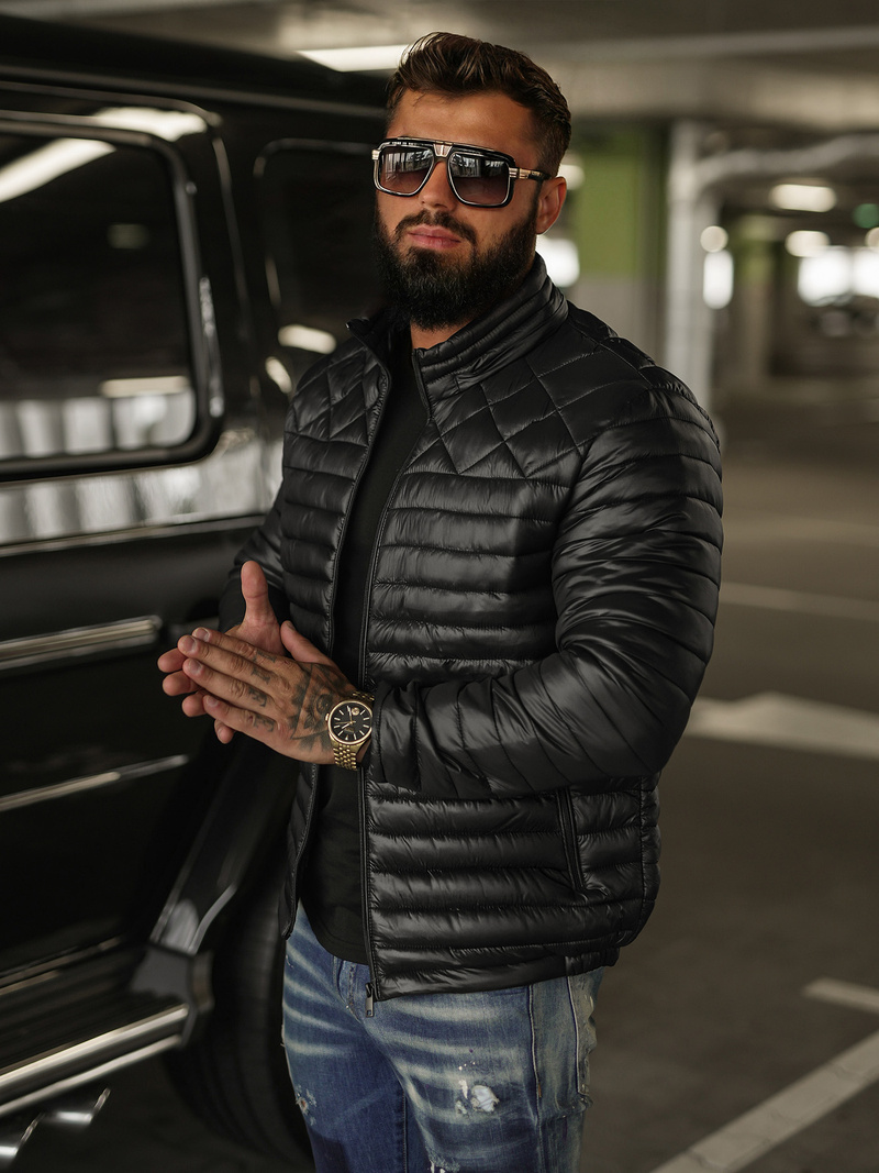 Men's Jacket - Black OZONEE JS/16M9328/392BZ