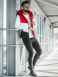 Men's Gilet - Red OZONEE N/6501
