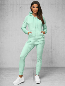 Women's Velour Tracksuit Set - Mint OZONEE JS/8C1176/39Z