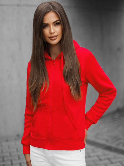 Women's Hoodie - Red OZONEE JS/W03Z