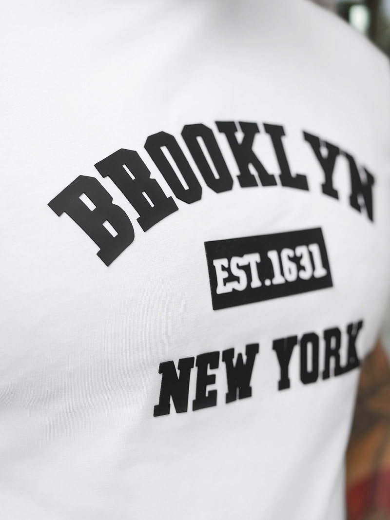 Men's T-shirt - White OZONEE NB/MT3134