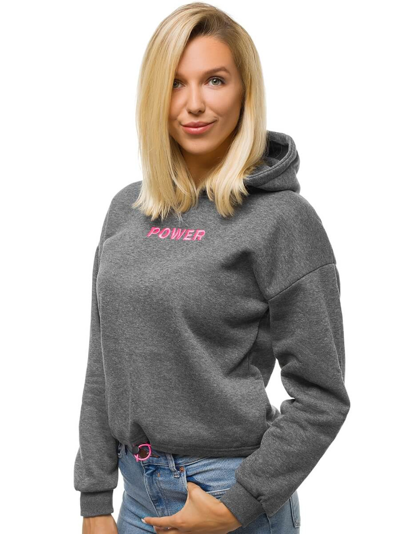 Women's Hoodie - Anthracite OZONEE JS/KSW2028