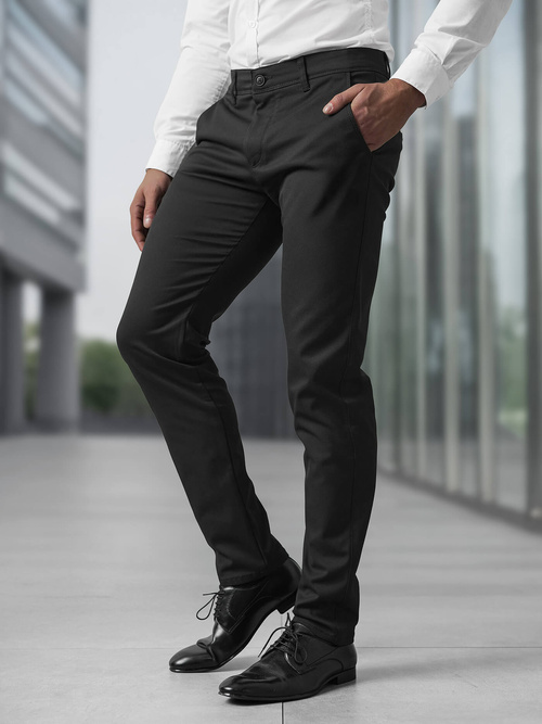 Men's Chinos - Black OZONEE V/6545