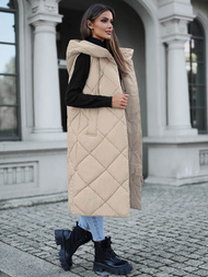 Women's Gilet - Beige OZONEE JS/5M3165/62Z