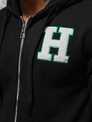 Men's Hoodie - Black OZONEE NB/MF2006