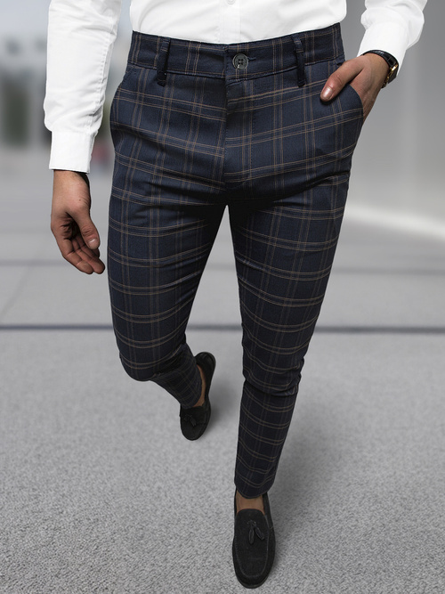 Men's Chinos - Navy blue OZONEE DJ/5632